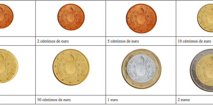 El escudo papal aparecerá en las nuevas monedas de euro