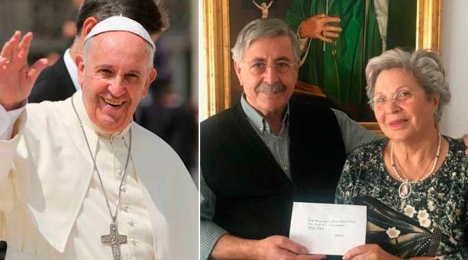 Hicieron un donativo para cristianos perseguidos y así les respondió el Papa Francisco