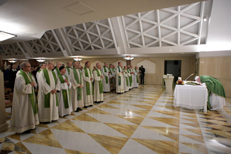 El Papa en Santa Marta: “No existen los cristianos tranquilos, que no luchan”