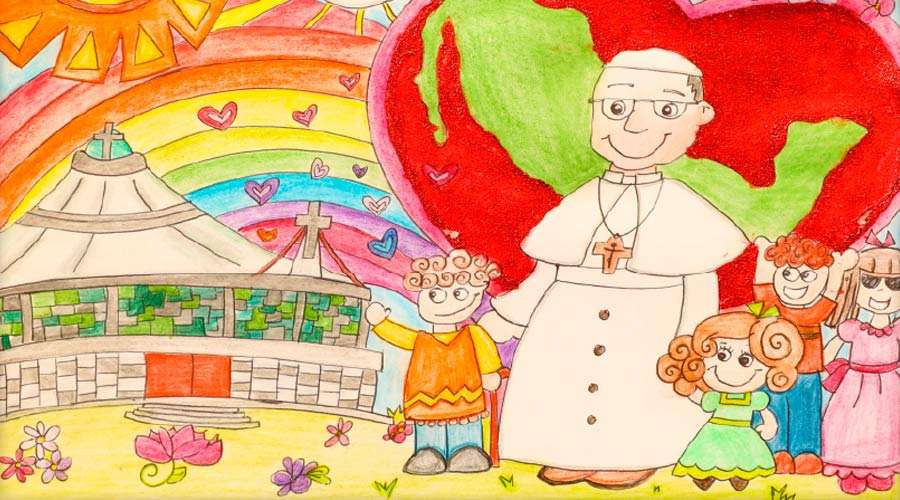 Inauguran exposición con dibujos de niños que fueron regalados al Papa Francisco