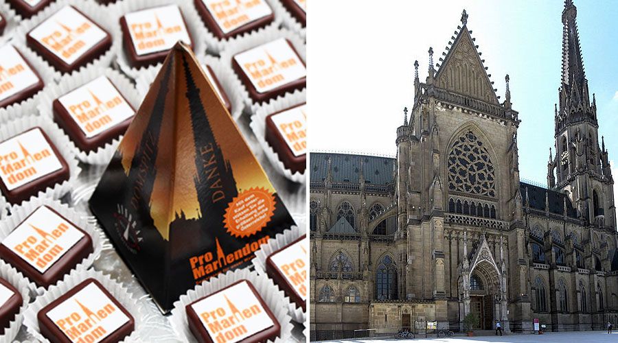 Una dulce iniciativa: Con chocolates ayudan a financiar restauración de catedral