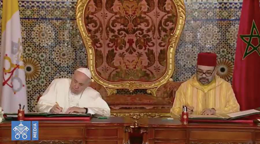 Papa Francisco y Rey Mohamed VI piden garantizar plena libertad religiosa en Jerusalén