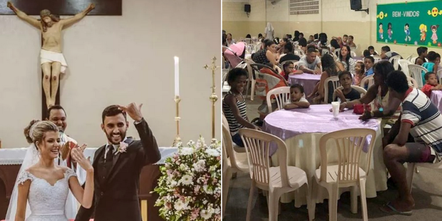 La pareja que festejó su matrimonio dando de cenar a 160 personas necesitadas