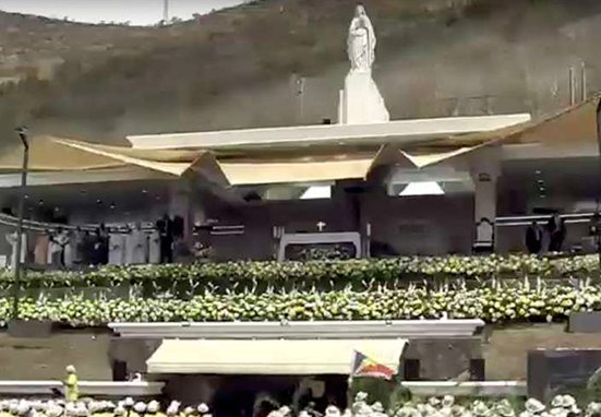 Gracias a la Virgen: la historia del monumento donde el Papa celebró Misa en Mauricio