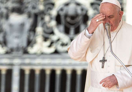 Papa Francisco reitera su cercanía a enfermos de coronavirus