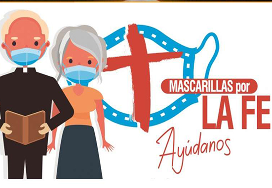 Mascarillas por la fe, una campaña para volver a las iglesias de manera segura