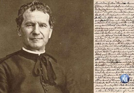 Hallan carta escrita por Don Bosco de hace 135 años y este es su contenido