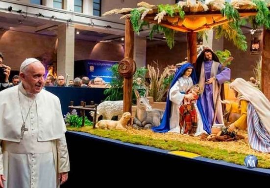 Los pesebres realizan una catequesis de fe al pueblo de Dios, dice el Papa