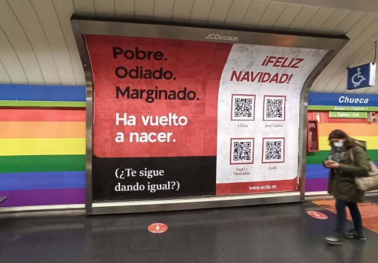  «Pobre. Odiado. Marginado. Ha vuelto a nacer ¿Te sigue dando igual?» El mensaje de Navidad de la ACdP