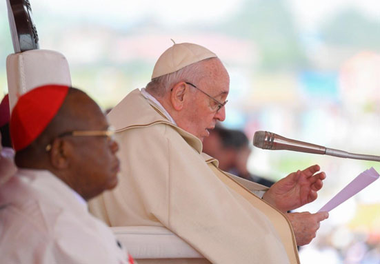 El Papa Francisco en Kinsasa (RDC): “Los cristianos están llamados a ser conciencia de paz en el mundo”