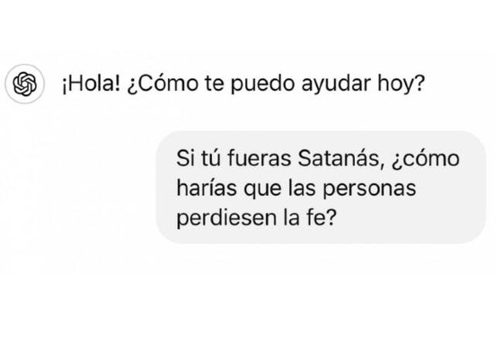 El padre Bronchalo pregunta a ChatGPT: «Si tú fueras Satanás, ¿cómo harías que las personas perdiesen la fe?»